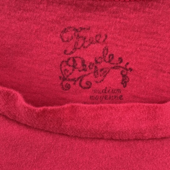 Reddish-Pink Free People Sleeveless Tee, Size M - Picture 2 of 5